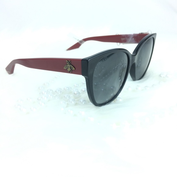 ✅SOLD ✅Gucci Sunglasses Deep Red and Black - Picture 2 of 8
